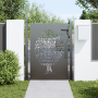 Puerta de jardín Otro Negro 105 x 125 cm