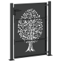 Puerta de jardín Otro Negro 105 x 125 cm