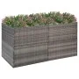 Gray synthetic rattan planter 157x80x80 cm by vidaXL, Pots and planters - Ref: Foro24-319178, Price: 128,55 €, Discount: %
