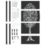 Puerta de jardín Otro Negro 105 x 200 cm