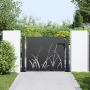 Puerta de jardín Negro 105 x 100 cm