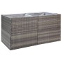 Gray synthetic rattan planter 157x80x80 cm by vidaXL, Pots and planters - Ref: Foro24-319178, Price: 151,63 €, Discount: %