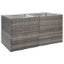Gray synthetic rattan planter 157x80x80 cm by vidaXL, Pots and planters - Ref: Foro24-319178, Price: 128,55 €, Discount: %