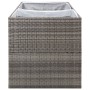 Gray synthetic rattan planter 157x80x80 cm by vidaXL, Pots and planters - Ref: Foro24-319178, Price: 151,63 €, Discount: %