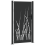 Puerta de jardín Negro 105 x 200 cm