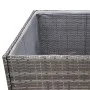 Gray synthetic rattan planter 157x80x80 cm by vidaXL, Pots and planters - Ref: Foro24-319178, Price: 128,55 €, Discount: %