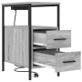 Cajoneras de Noche con cajón 2 pcs Gris sonoma 30 x 48 x 61 cm