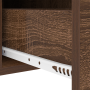 Cajoneras de Noche con cajón 2 pcs Marrón roble 30 x 48 x 61 cm