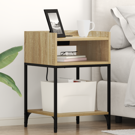 Cajoneras de Noche 2 pcs Roble Sonoma 40 x 40 x 61 cm