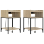 Cajoneras de Noche 2 pcs Roble Sonoma 40 x 40 x 61 cm
