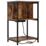 Cajoneras de Noche 2 pcs Roble ahumado 40 x 40 x 61 cm