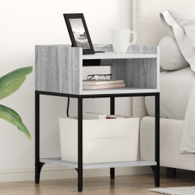 Cajoneras de Noche 2 pcs Gris sonoma 40 x 40 x 61 cm