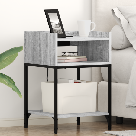 Cajoneras de Noche 2 pcs Gris sonoma 40 x 40 x 61 cm