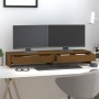 Monitor stand solid honey brown pine wood 100x27x15 cm by vidaXL, Computer bases and risers - Ref: Foro24-813962, Price: 83,1...