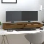 Monitorständer aus massivem Kiefernholz, honigbraun, 100 x 27 x 15 cm von vidaXL, Computersockel und -erhöhungen - Ref: Foro2...