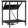 Cajoneras de Noche 2 pcs Roble negro 38 x 30 x 48 cm