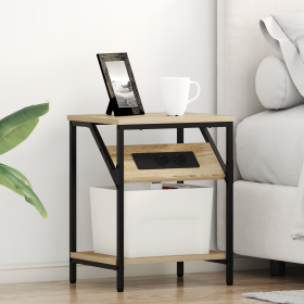 Cajoneras de Noche 2 pcs Roble Sonoma 38 x 30 x 48 cm