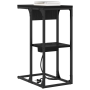 Mesa de Noche Roble negro 41.5 x 26 x 60.5 cm
