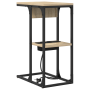 Mesa de Noche Roble de Sonoma 41.5 x 26 x 60.5 cm
