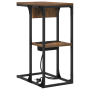 Mesa de Noche Roble ahumado 41.5 x 26 x 60.5 cm