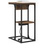 Mesa de Noche Roble ahumado 41.5 x 26 x 60.5 cm