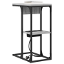 Mesa de Noche Gris sonoma 41.5 x 26 x 60.5 cm