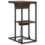 Mesa de Noche Roble Marrón 41.5 x 26 x 60.5 cm