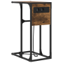 Mesa de Noche Roble ahumado 41.5 x 26 x 60.5 cm