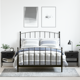 Mesitas de Noche 2 pcs Roble Negro 40x42x45 cm Madera Agregada