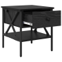 Mesitas de Noche 2 pcs Roble Negro 40x42x45 cm Madera Agregada
