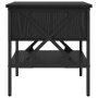Mesitas de Noche 2 pcs Roble Negro 40x42x45 cm Madera Agregada