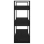 Regal/Raumteiler aus schwarzem Kiefernholz, 80 x 35 x 91 cm von vidaXL, Bücherregale und Regale - Ref: Foro24-813903, Preis: ...