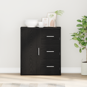 Vitrina Roble negro 60 x 31 x 70 cm Madera contrachapada