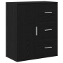 Vitrina Roble negro 60 x 31 x 70 cm Madera contrachapada