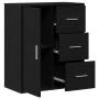 Vitrina Roble negro 60 x 31 x 70 cm Madera contrachapada