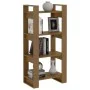 Honey brown wooden shelf/space divider 60x35x125 cm by vidaXL, Bookcases and shelves - Ref: Foro24-813887, Price: 71,41 €, Di...