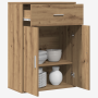 Vitrina Roble artisan 79 x 38 x 80 cm Madera contrachapada