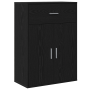 Vitrina Roble negro 79 x 38 x 80 cm Madera contrachapada