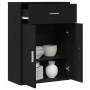 Vitrina Roble negro 79 x 38 x 80 cm Madera contrachapada