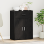 Vitrina Roble negro 79 x 38 x 80 cm Madera contrachapada