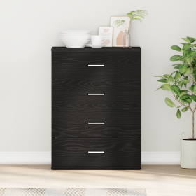 Vitrina Roble negro 60 x 39 x 80 cm Madera contrachapada