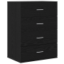 Vitrina Roble negro 60 x 39 x 80 cm Madera contrachapada