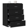 Vitrina Roble negro 60 x 39 x 80 cm Madera contrachapada