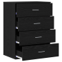 Vitrina Roble negro 60 x 39 x 80 cm Madera contrachapada