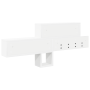 Perchero de pared con estante con almacenamiento Blanco 100 x