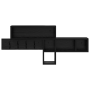 Perchero de pared con estante Roble negro 100 x 12 x 43.5 cm
