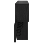 Perchero de pared con estante Roble negro 100 x 12 x 43.5 cm