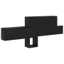 Perchero de pared con estante Roble negro 100 x 12 x 43.5 cm