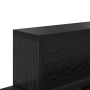 Perchero de pared con estante Roble negro 100 x 12 x 43.5 cm