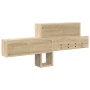 Perchero de pared Roble de Sonoma 100 x 12 x 43.5 cm